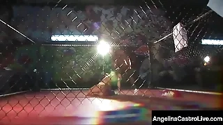Latina BBW Angelina Castro gets caged and fucked hard