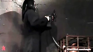 Four goddesses fuck and cum on the face of a slave