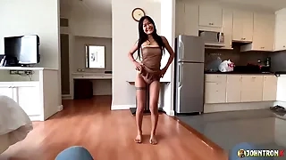 Thai teen with small tits gets her first dick experience in this hot video