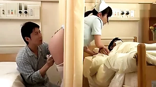 Asian chick with big boobs seduces her doctor to fuck her hard
