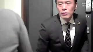 Japanese model Sora's blowjob and facial action