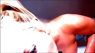 Blonde MILF with big tits strokes and sucks her stepson's cock in the bath