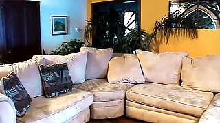Blonde MILF Darryl Hanah double penetrated and covered in cum