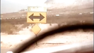 A woman is having fun on the highway with her companion in this mature themed video